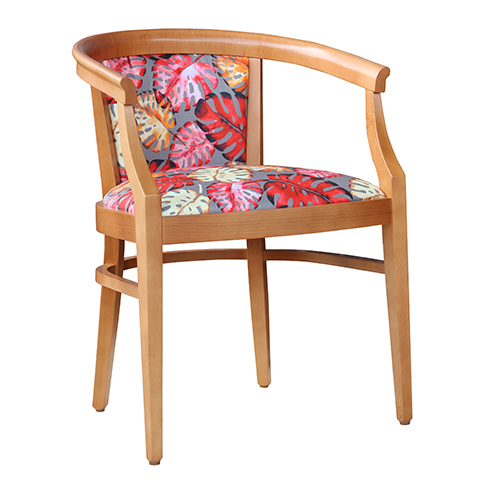 Aged Care Dining Rebecca Chair, natural, side view